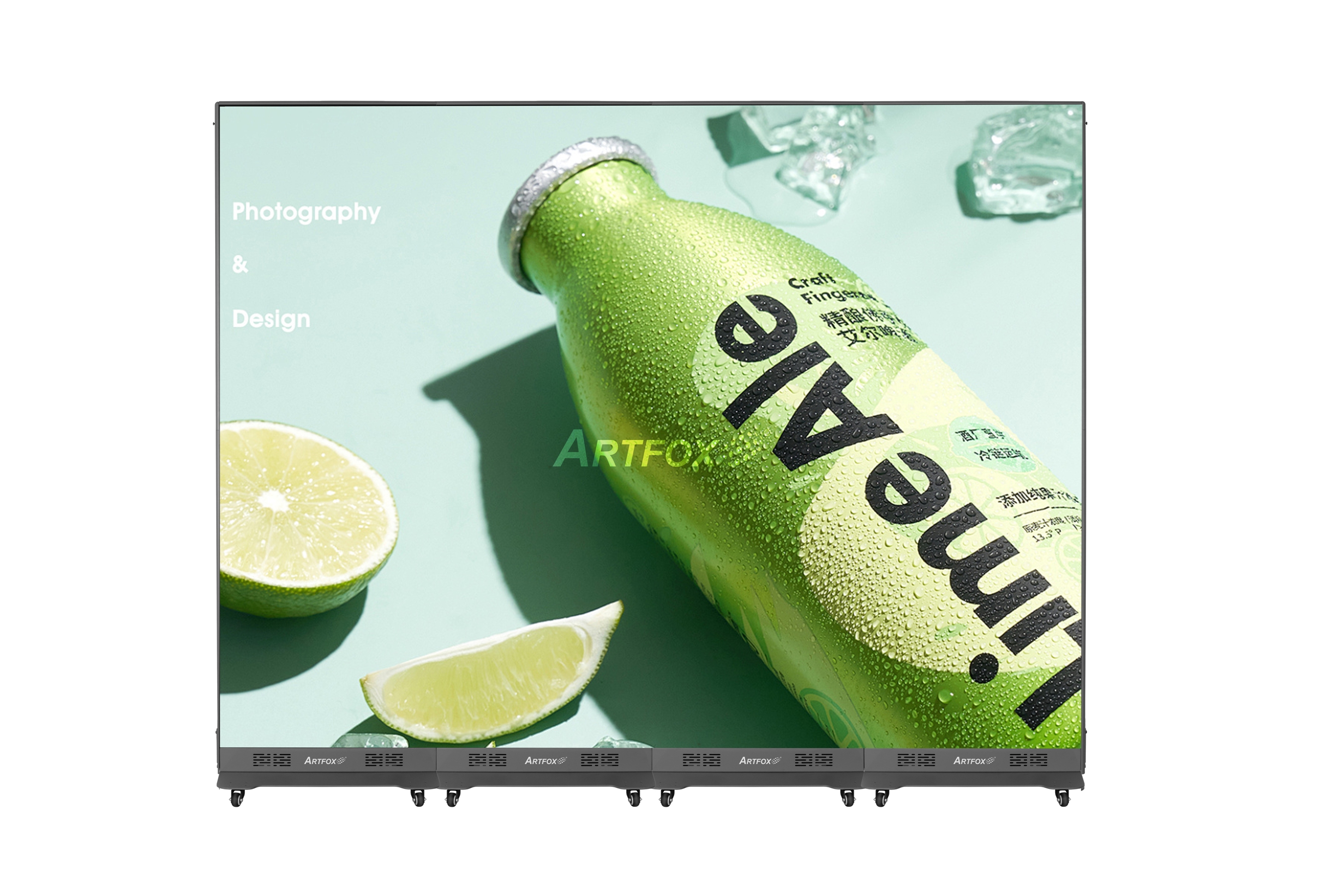 Portable LED Screen:COB technology, Made by 4pcs Xpo P1.53 COB panels<br/><br/>Size: 2.1